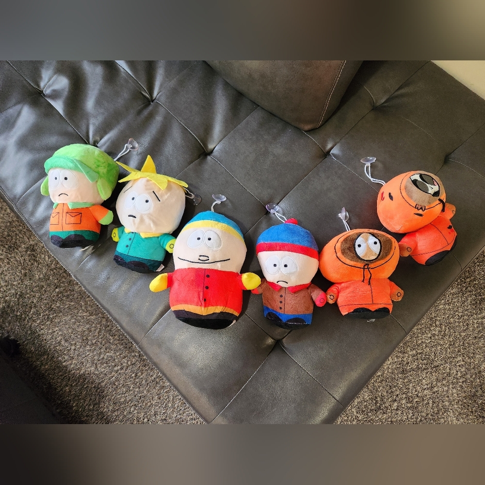5 Vintage South Park Suction Attached Plush